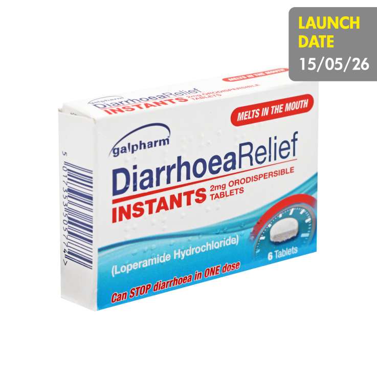 Galpharm Diarrhoea Relief Instants (2mg) Tablets 6 Pack