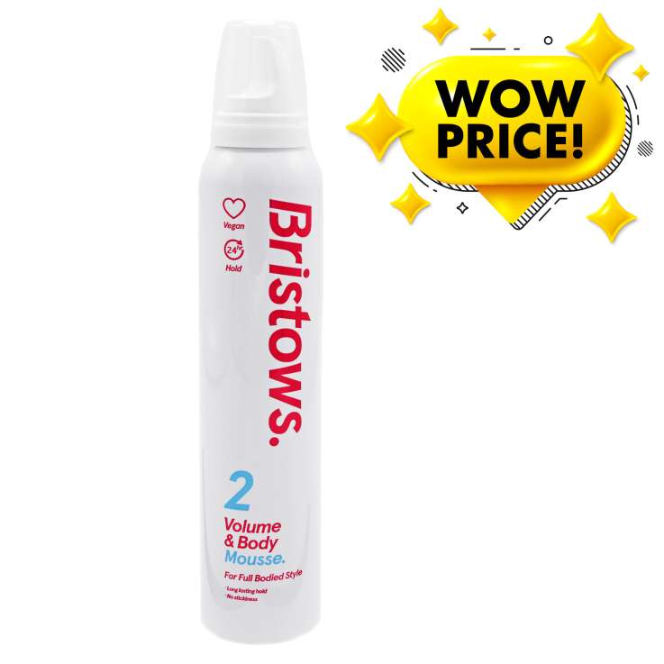 Bristows Hair Mousse (200ml) - Volume & Body (2)