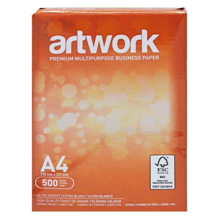 Artwork Premium Multipurpose Business A4 Paper 75gsm (500 Sheets)