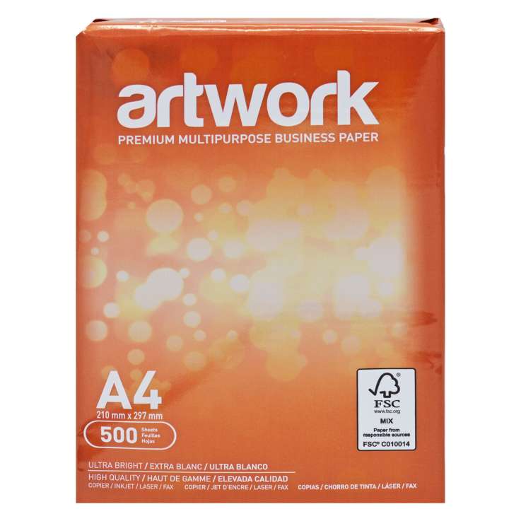 Artwork Premium Multipurpose Business A4 Paper (75gsm) 500 Sheets