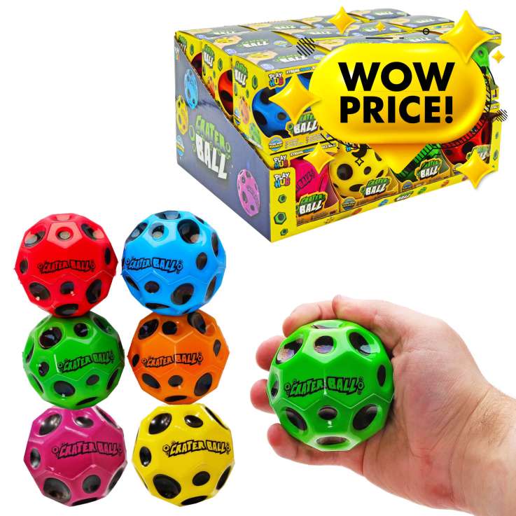 Crater Ball Xtreme Fidget Bounce Ball (6.5cm) - Assorted Colours