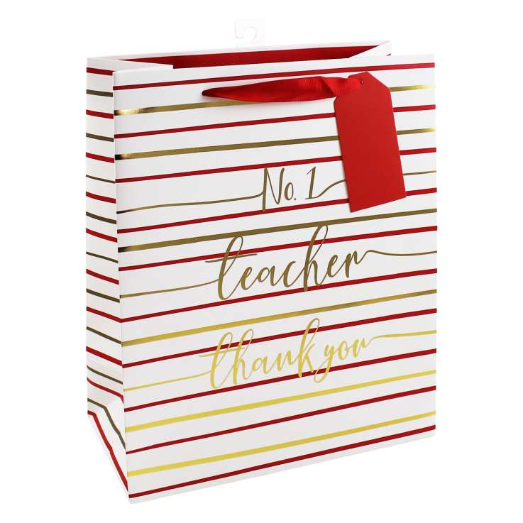 Large Gift Bags (26.5cm x 33cm) - No. 1 Teacher