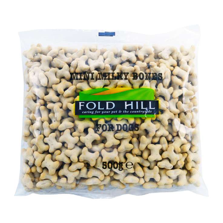 Fold Hill Mini Milky Bones Dog Treats (500g)