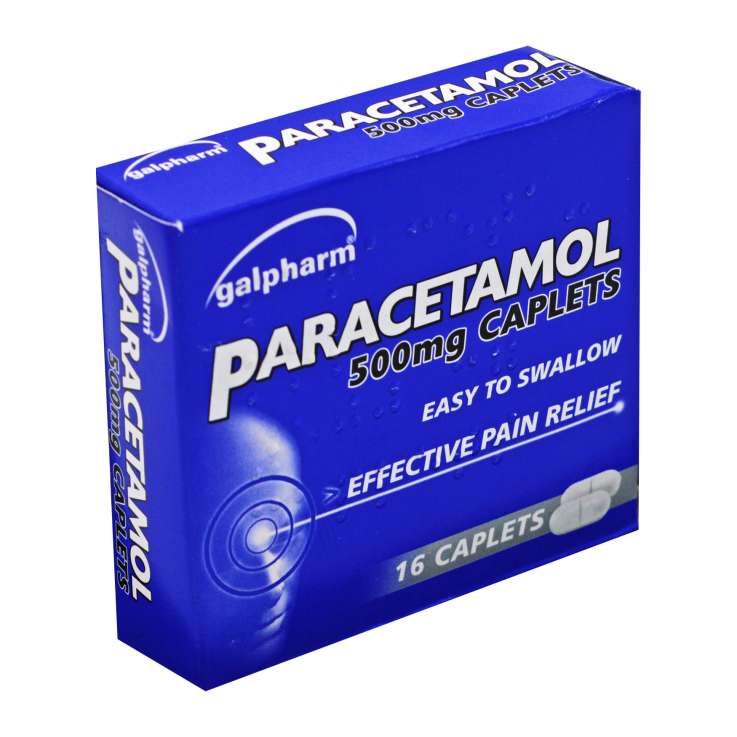 Galpharm Paracetamol (500mg) Caplets 16 Pack