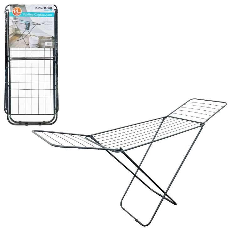 Kingfisher Folding Clothes Airer (14m)