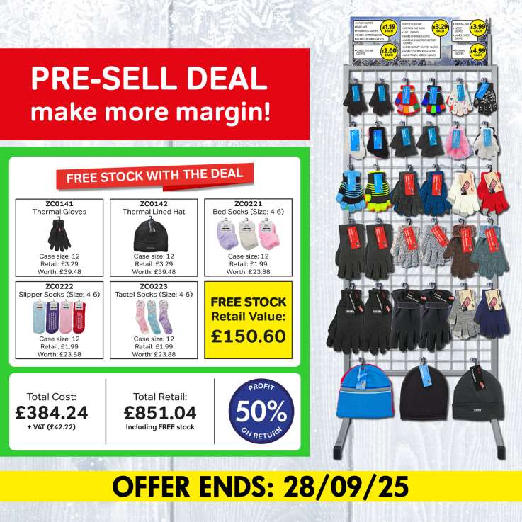 Winter Gloves & Hats PRE-SELL Deal