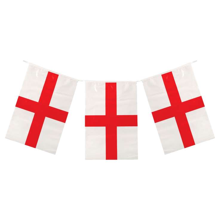 St George's Cross Bunting 10M (20 Flags)