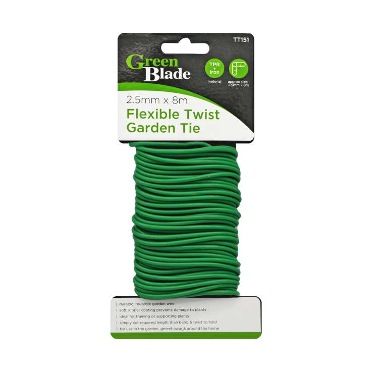 Flexible Twist Garden Tie 2.5mm x 8M