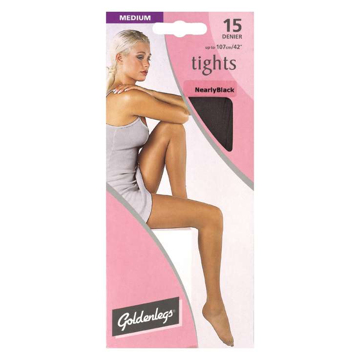 Medium Tights 15 Denier - Nearly Black