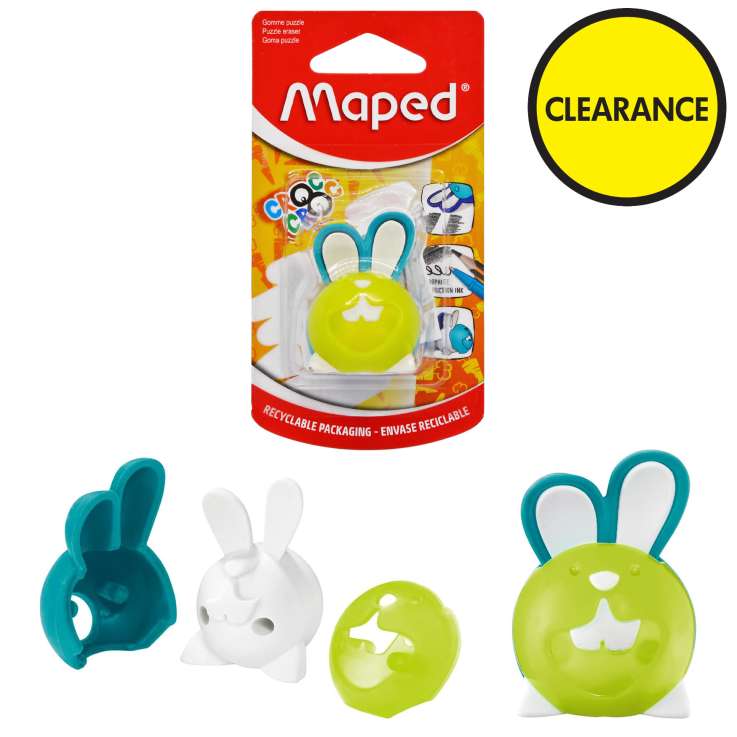 Maped Croc Croc Puzzle Eraser - Bunny