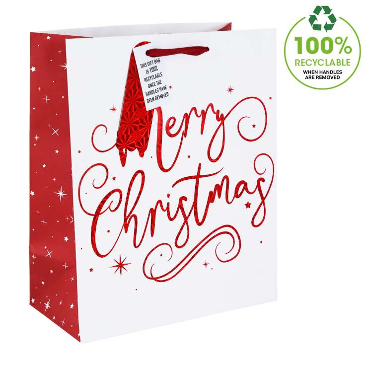Wholesale Christmas Merry Christmas Large Gift Bags Homeware Essentials