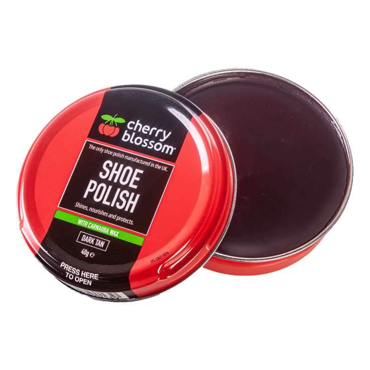 Cherry Blossom Shoe Polish (40g) - Dark Tan