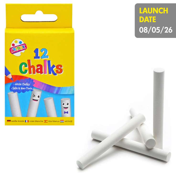 Artbox Chalk 12 Pack - White