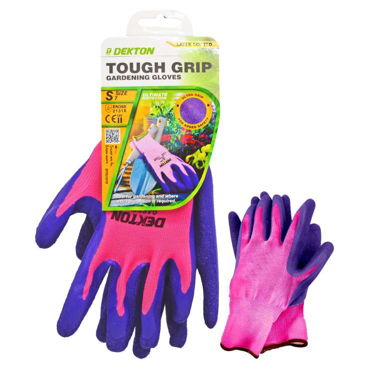 Dekton Tough Grip Gardening Gloves - Size 7 (Small)
