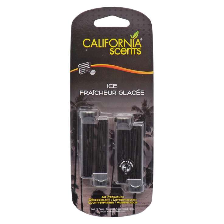 California Scents Vent Air Freshener 4 Pack - Ice