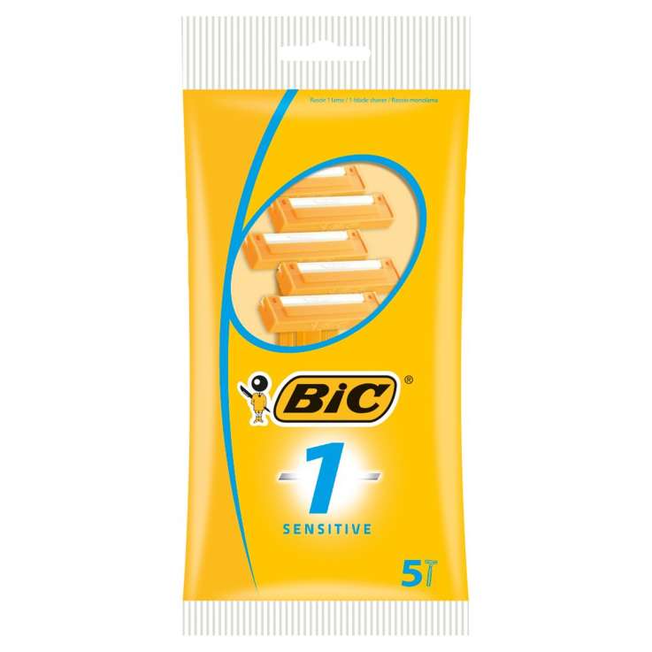 BIC 1 Disposable Razors 5 Pack - Sensitive