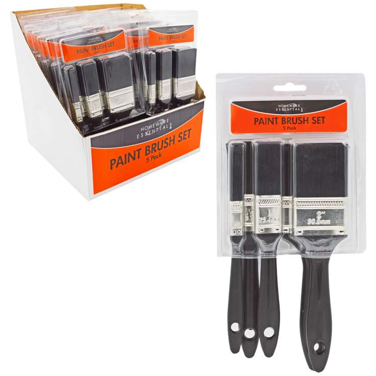 Homeware Essentials Paint Brush Set 5 Piece