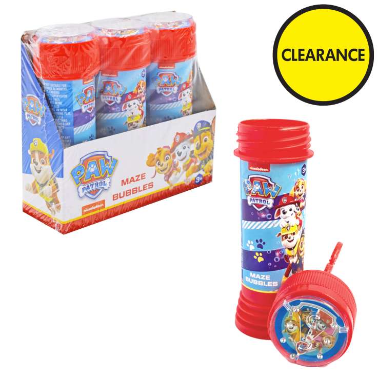 Paw Patrol Maze Bubble Tubs (60ml) 3 Pack