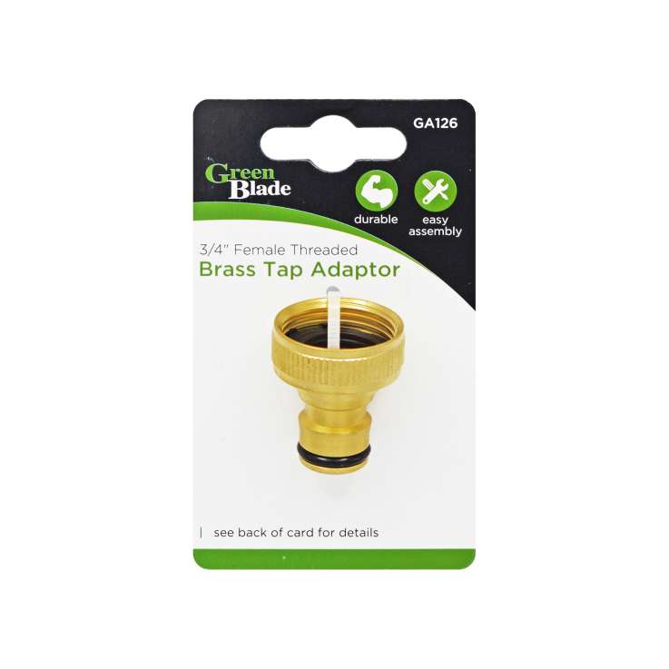 3/4" Female Threaded Brass Tap Adaptor