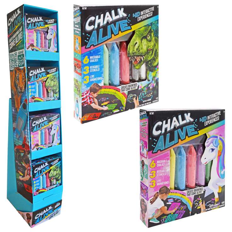 Chalk Alive 4D Interactive Chalk Art - Assorted