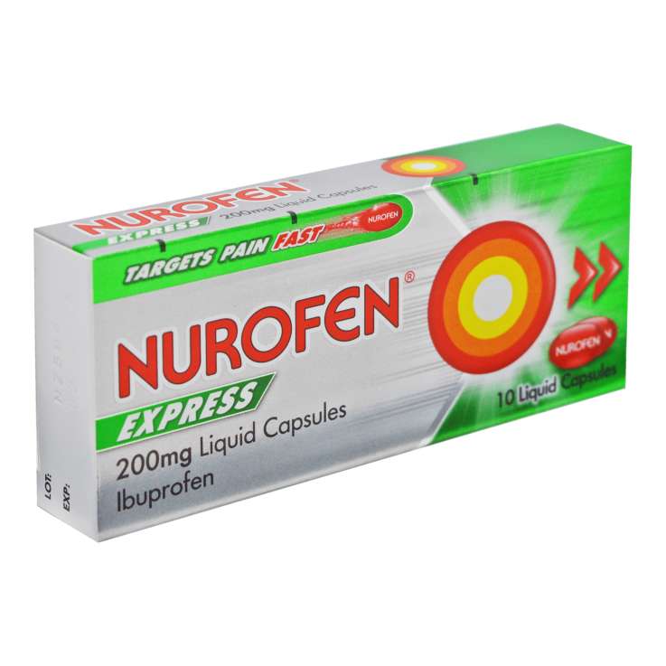 Nurofen Express 200mg Liquid Capsules 10 Pack