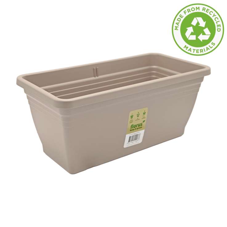 Florus Campana Trough Planter (40cm) - Warm Taupe