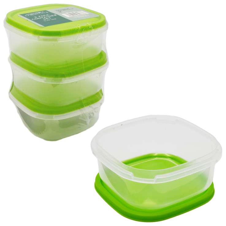 Homeware Essentials Container Set (330ml) 3 Pack