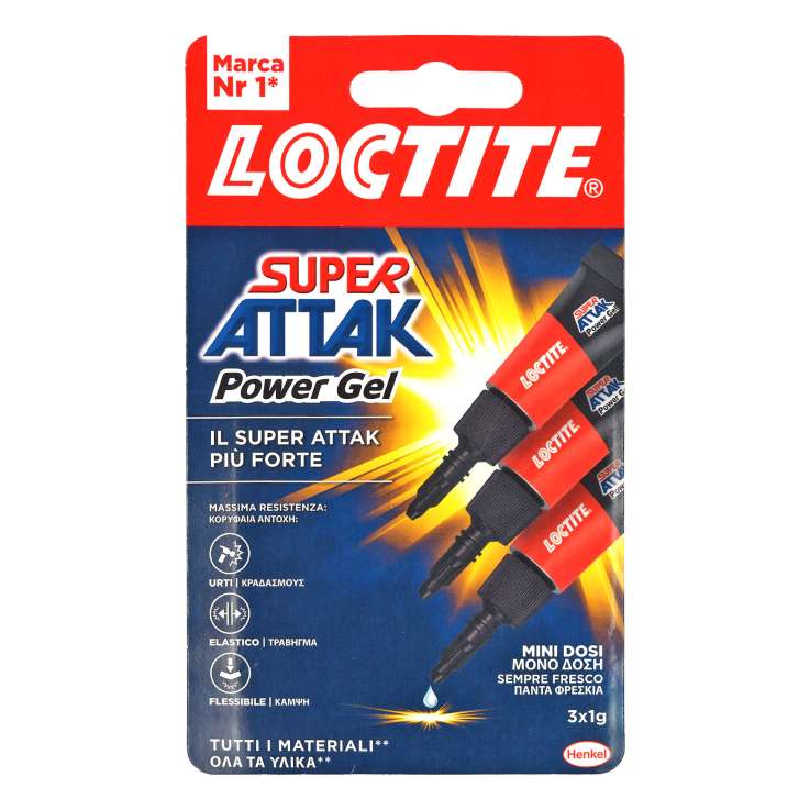 Loctite Super Glue Power Gel 3 Pack (3 x 1g)