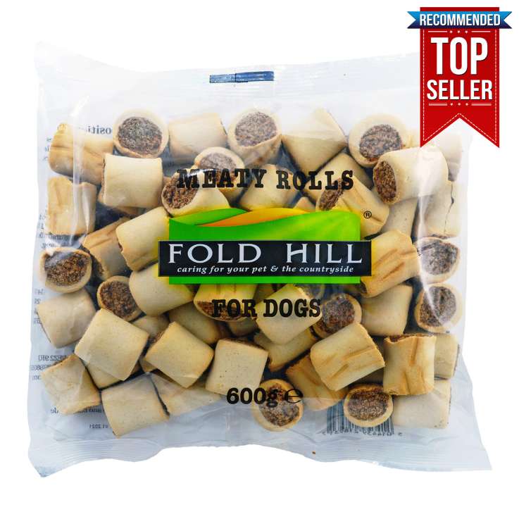 Fold Hill Meaty Rolls Dog Treats (600g)