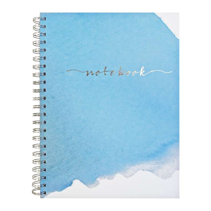 A4 Wiro Notebook (160 Pages) - Blue