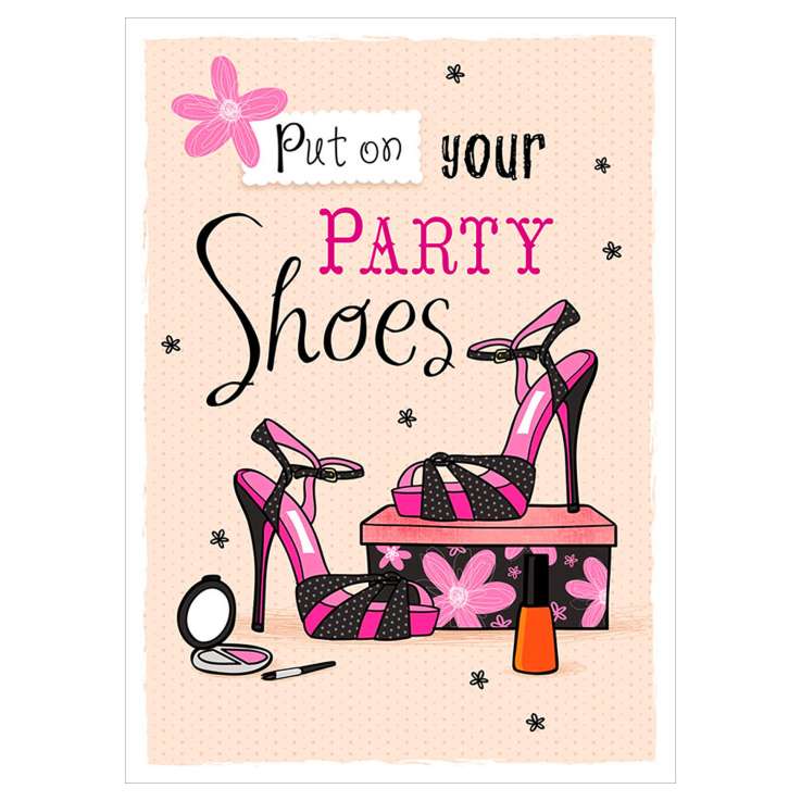 Garlanna Greeting Cards (Code 50) - Party Shoes