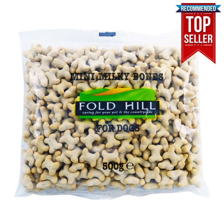 Fold Hill Mini Milky Bones Dog Treats (500g)
