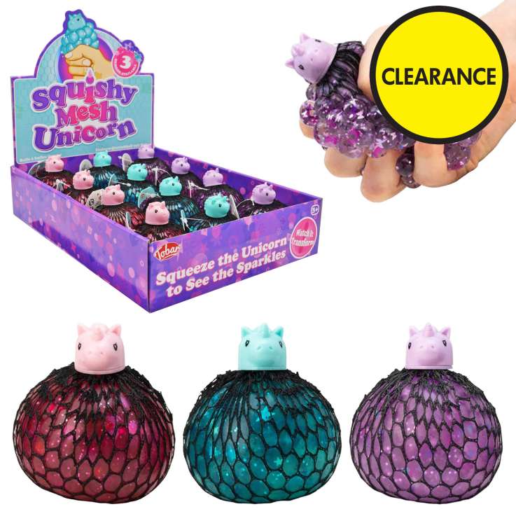 Squishy Mesh Unicorn 7cm - Assorted Colours