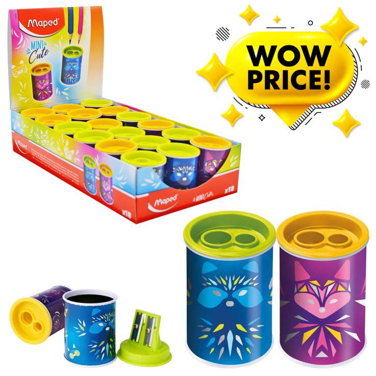 Maped Mini Cute Can Sharpener (5cm) - Assorted Colours