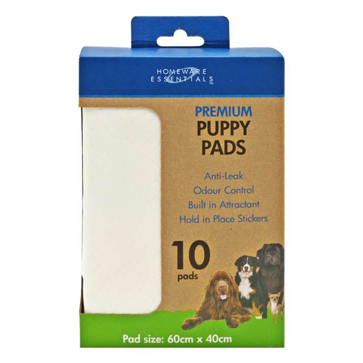 Homeware Essentials PREMIUM Puppy Pads (60cm x 40cm) 10 Pack