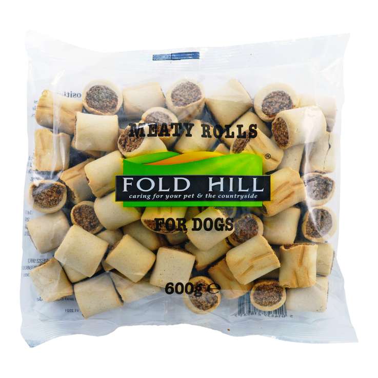 Fold Hill Meaty Rolls Dog Treats (600g)
