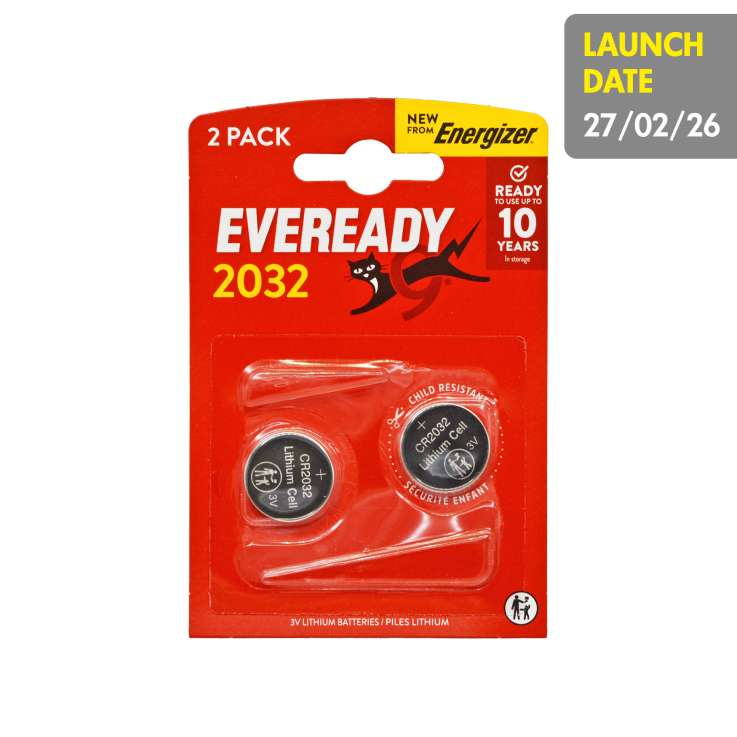 Eveready 3V Batteries 2 Pack - CR2032