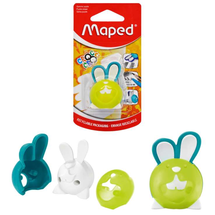 Maped Croc Croc Puzzle Eraser - Bunny