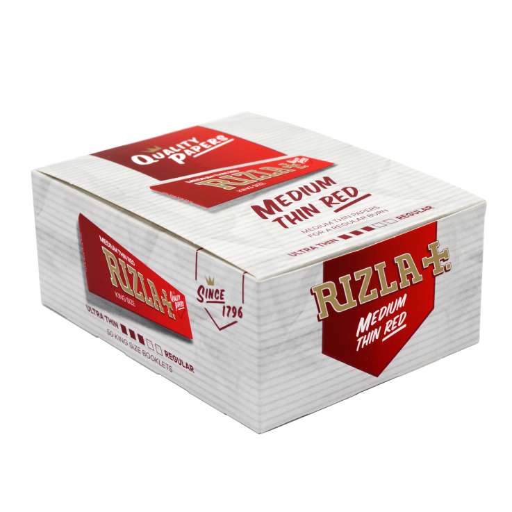 Rizla Red Medium Thin Rolling Papers 32 Pack - King Size