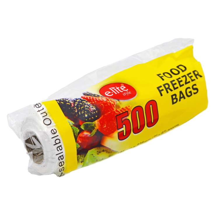 E-Lite Food Freezer Bags (17.5cm x 22.5cm) 500 Pack - Small