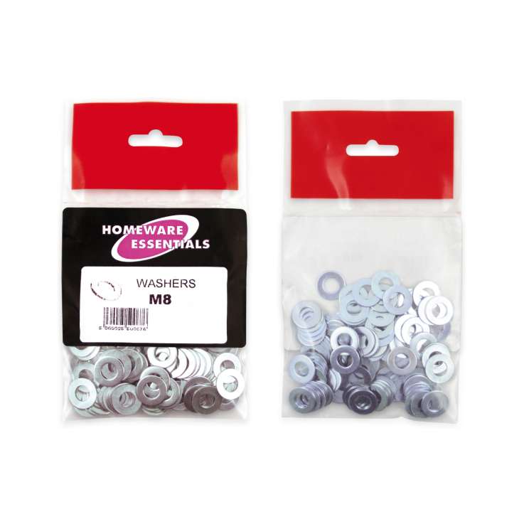 Homeware Essentials Washers 8mm