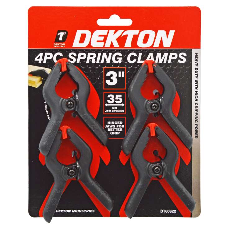Dekton Spring Clamps (3") 4 Pack
