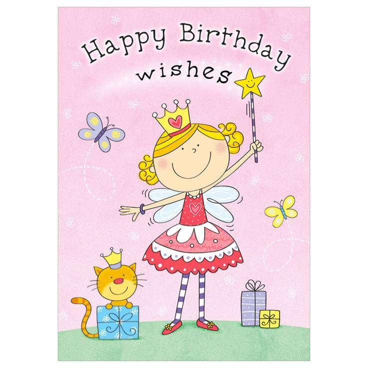 Garlanna Greeting Cards Code 50 - Kids Birthday Fairy