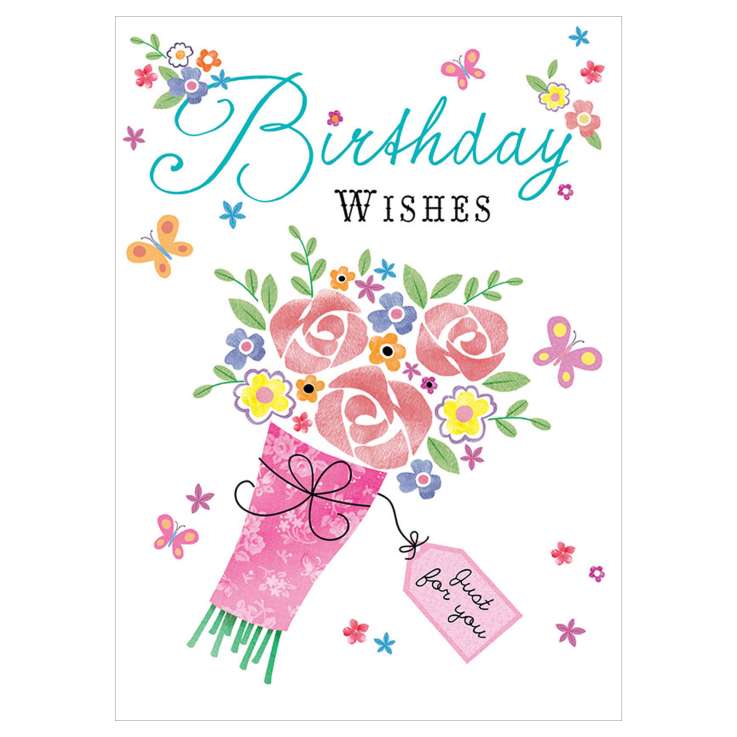 Garlanna Greeting Cards (Code 50) - Birthday Wishes