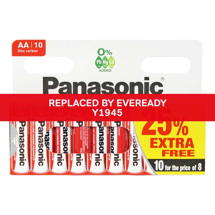 Panasonic Batteries 10 Pack - AA