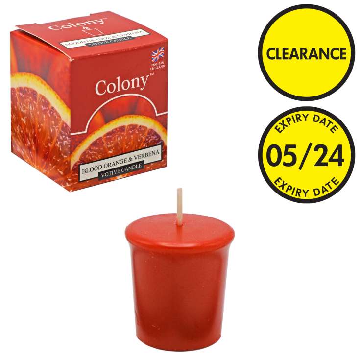 Colony Votive Candle [*Expiry Date: 05/2024*] - Blood Orange & Verbena