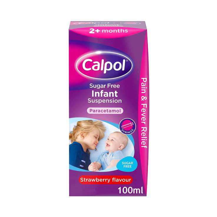 Calpol Infant 2+ Months Sugar Free 100ml - Strawberry