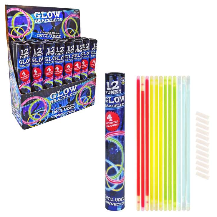 Funky Glow Bracelets 12 Pack