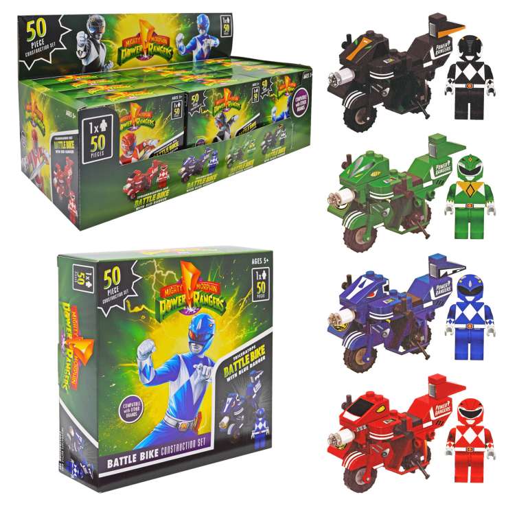 Mighty Morphin Power Rangers Battle Bike Construction Set - Assorted