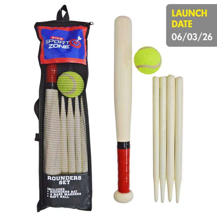 Sports Zone Wooden Rounders Set (6 Piece)